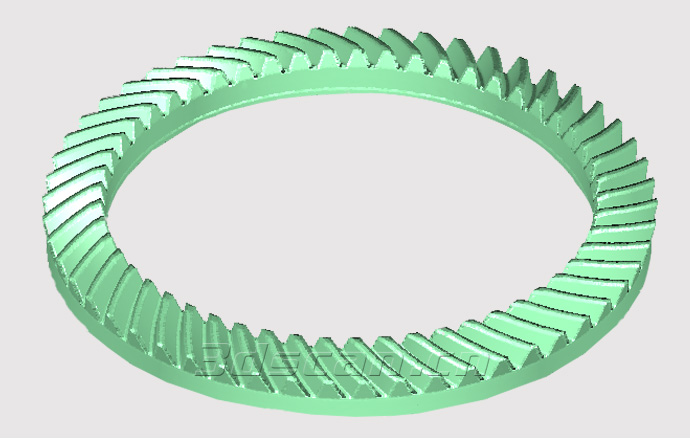 机械齿轮扫描点云图