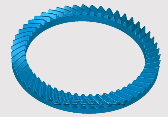 大型机械齿轮现场扫描
