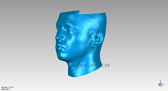 人脸扫描STL三维数据图