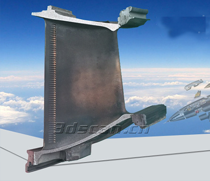 战斗机涡轮叶片逆向设计