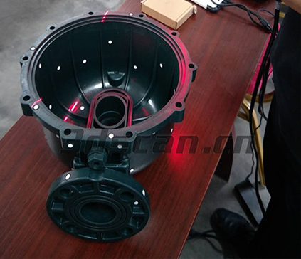 3D scanning of sewage treatment equipment pump casing