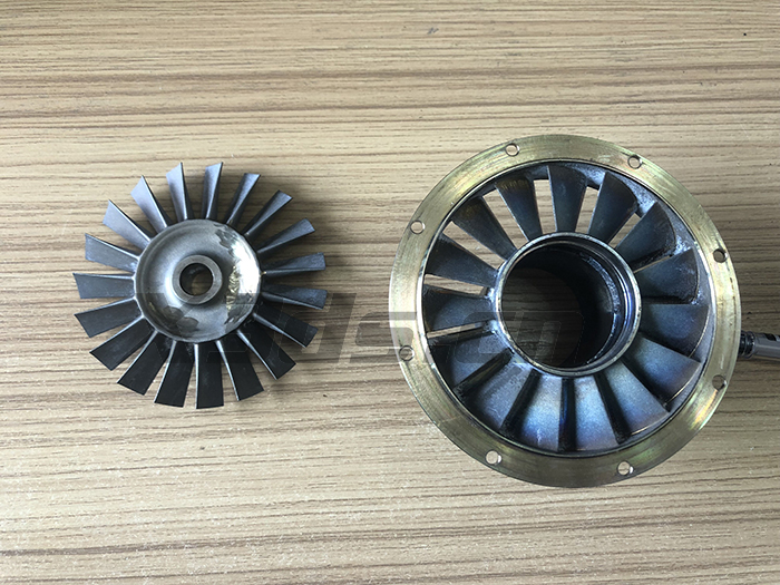 飞机发动机部件叶轮扫描