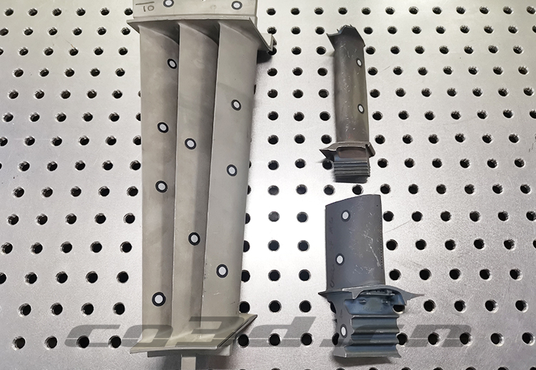 飞机叶片三维扫描