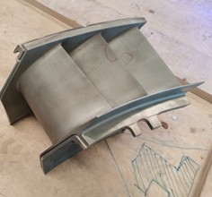 飞机叶片工件三维扫描