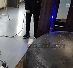 Reverse detection of 3D scanning of mold