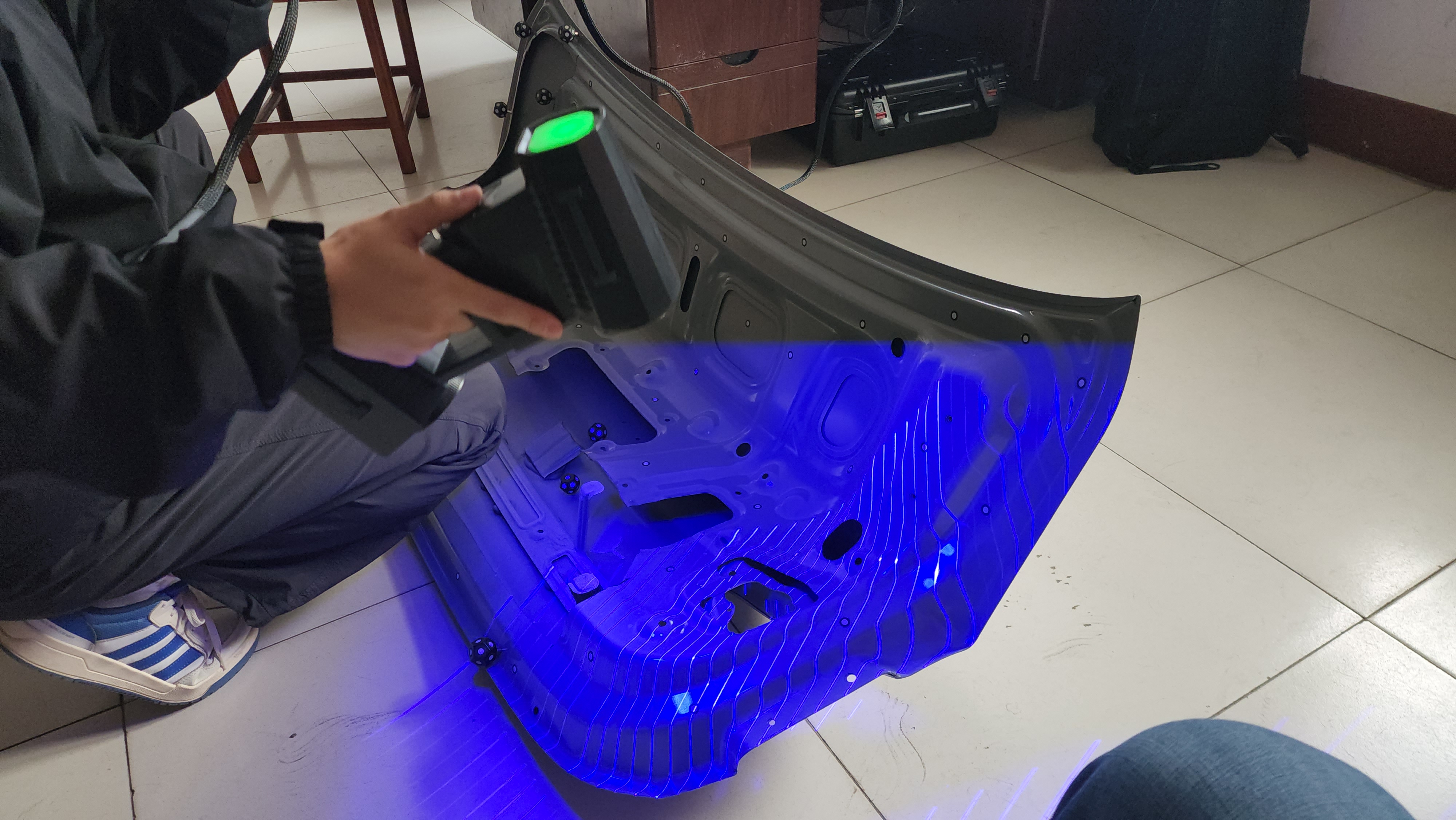 汽车车门的三维扫描