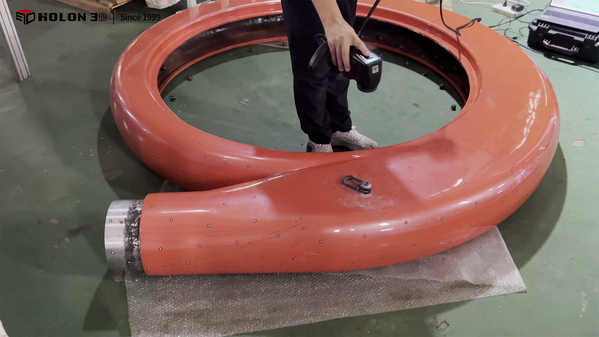 3D scanning and reverse modeling of a large snail shell
