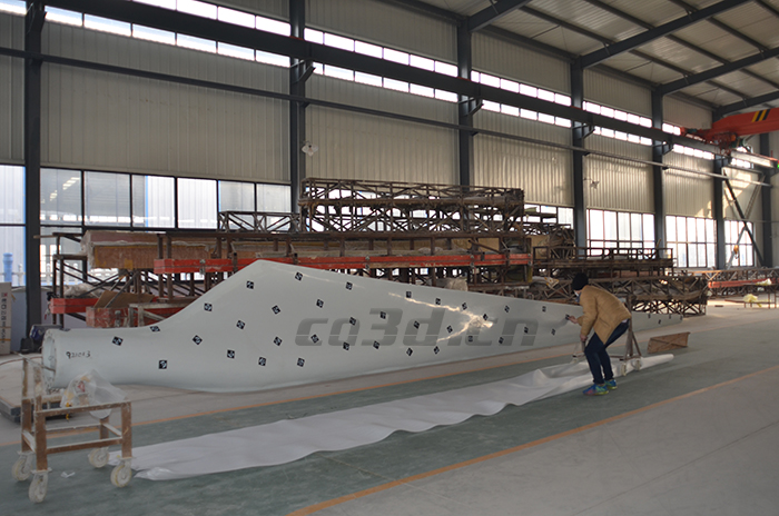 Three dimensional detection of wind turbine blades